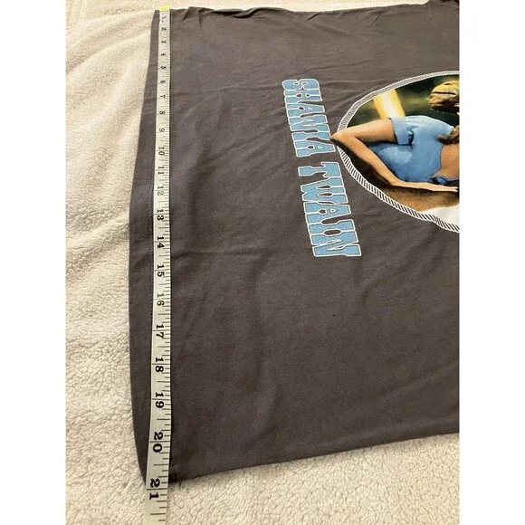 Shania Twain Any Man Of Mine Charcoal Short Sleeve Tshirt Size Small 90s Country - Picture 5 of 7